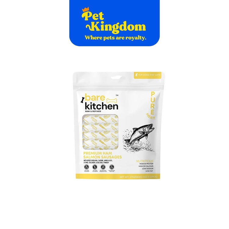 BARE KITCHEN Premium Ham Sausages Fresh Salmon 15g x 25 pcs