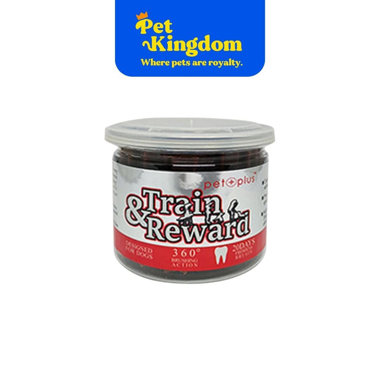 PET PLUS TRAIN & REWARD DENTAL STAR STICK BEEF 180G