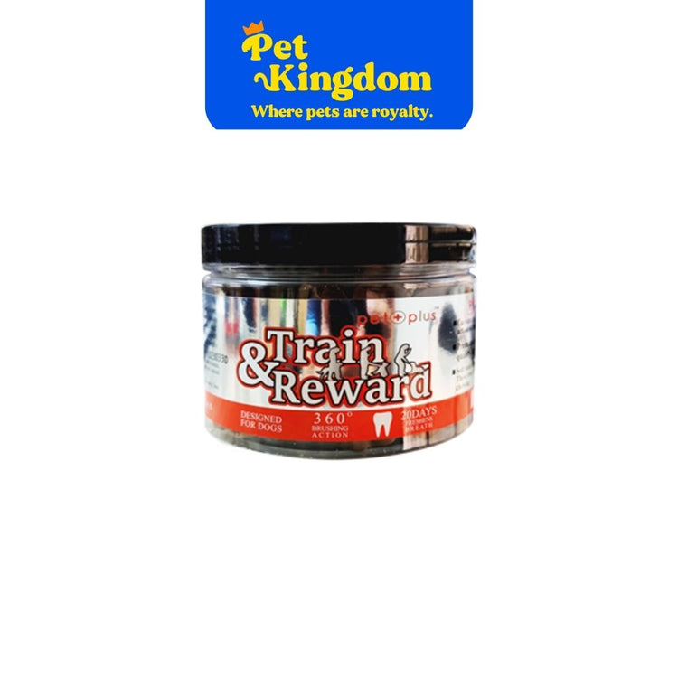 PET PLUS TRAIN & REWARD NATURAL DOG CHEW BEEF 180G