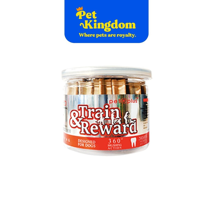 PET PLUS TRAIN & REWARD STUFFED 5 STAR DENTAL STICK MILK 180G
