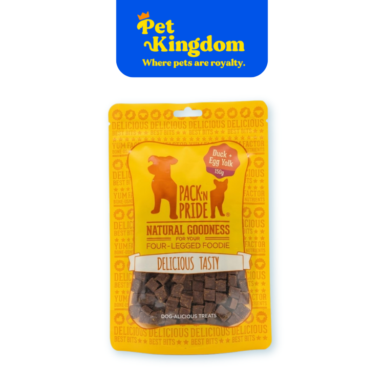 Pack N Pride Duck & Egg Yolk Dog Treats 150g