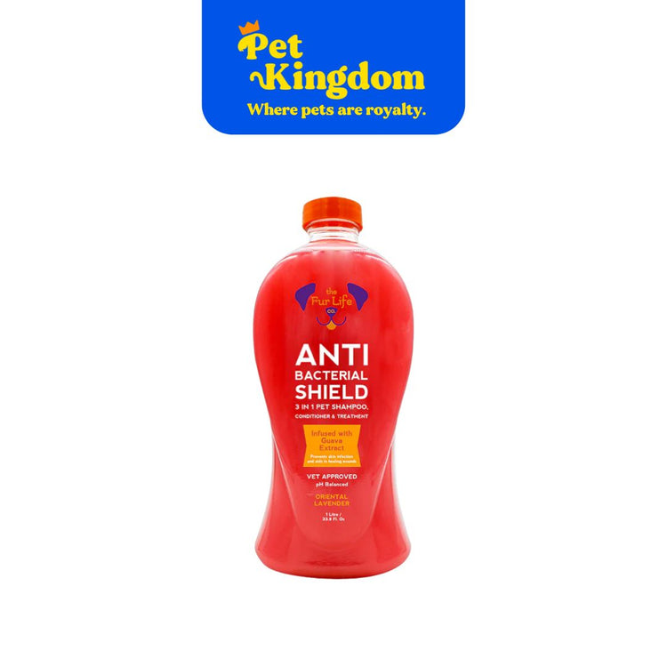 The Fur Life Anti-Bacterial Shield 3-in-1 Pet Shampoo, Conditioner and Treatment 1L