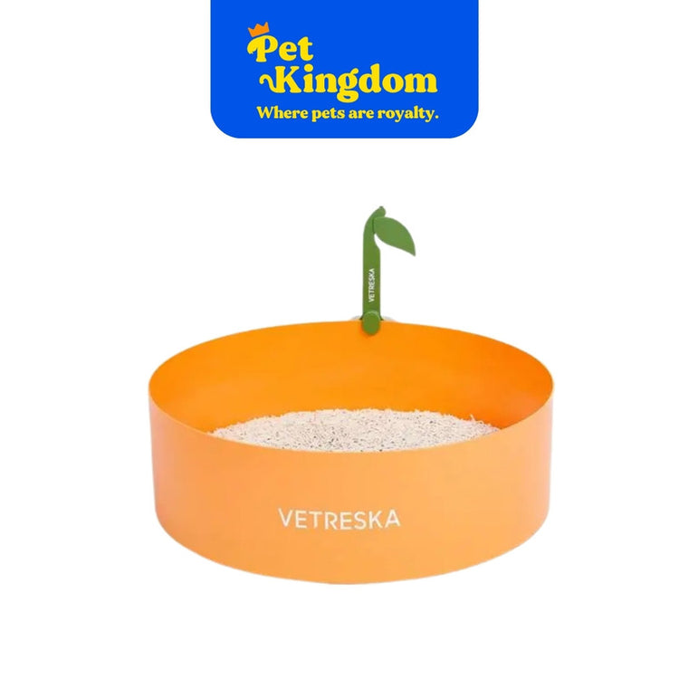 VETRESKA Tangerine Cat Litter Box