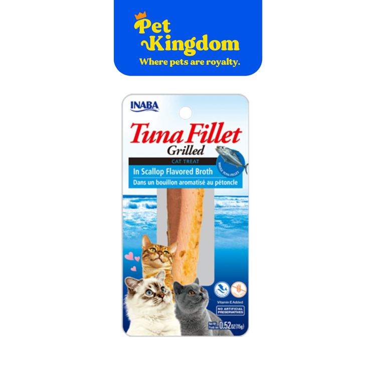 USA502A - INABA GRILLED TUNA FILLET IN SCALLOP FLAVORED BROTH 15G