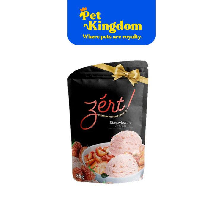 ZERT - DOG DESSERT STRAWBERRY GELATO (88G)