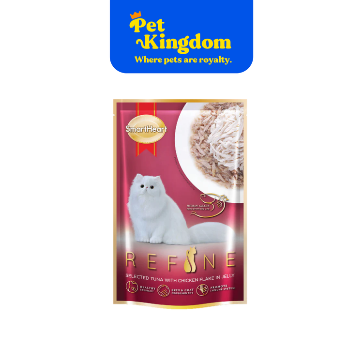 SMARTHEART REFINE CAT POUCH ADULT TUNA WITH CHICKEN IN JELLY 70G