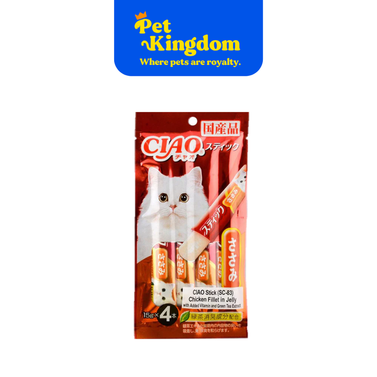 SC83 - CIAO STICK CHICKEN FILLET IN JELLY 15GX4