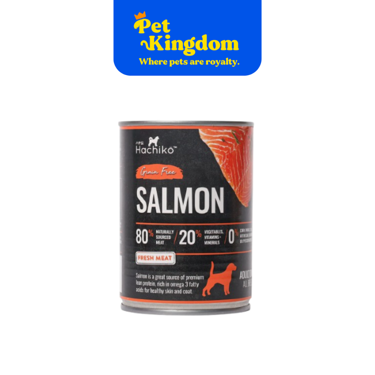 HACHIKO SALMON CANNED WET DOG FOOD (GRAIN FREE) 375G