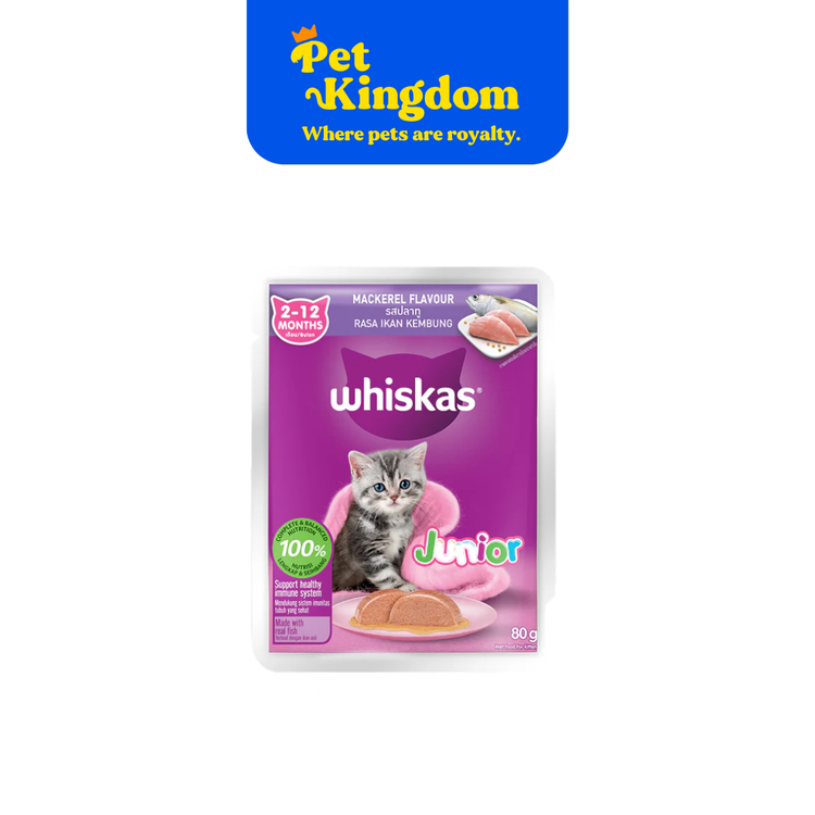 WHISKAS Pouch Jr. Mackerel 80g