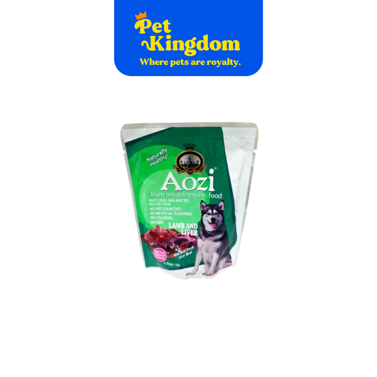 AOZI DOG WET FOOD LAMB & LIVER100G