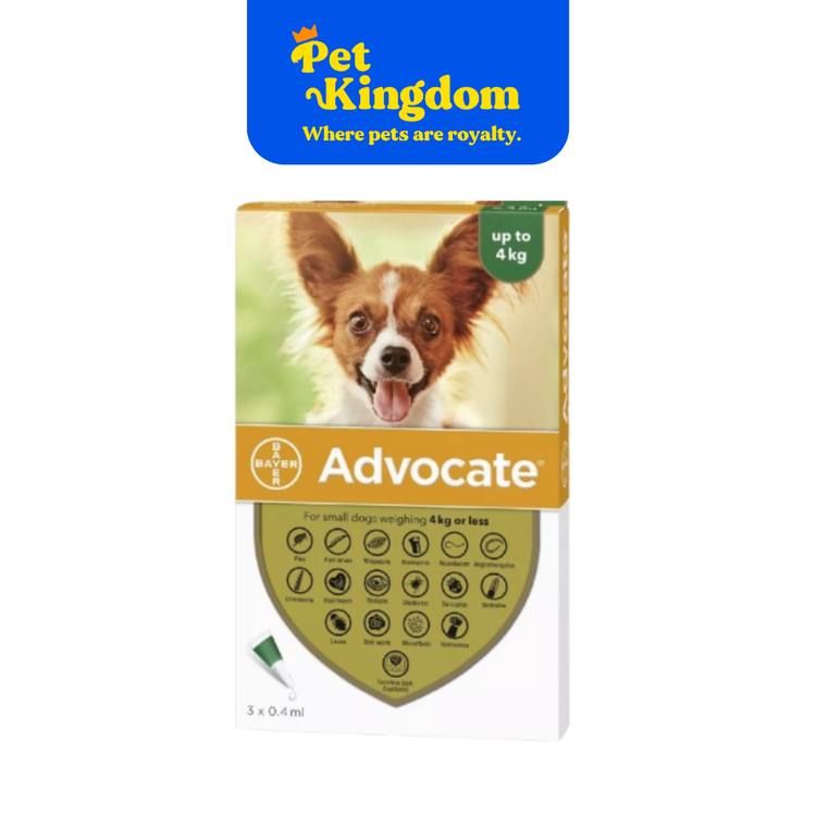 ADVOCATE DOG SMALL 4-10KG - RX