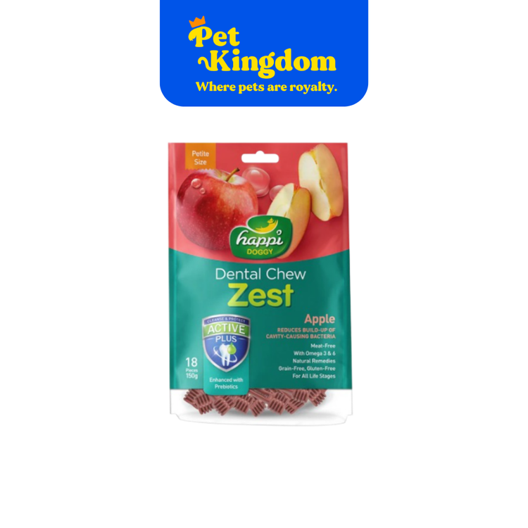 HAPPI SKIPPI DENTAL CHEW APPLE 150G