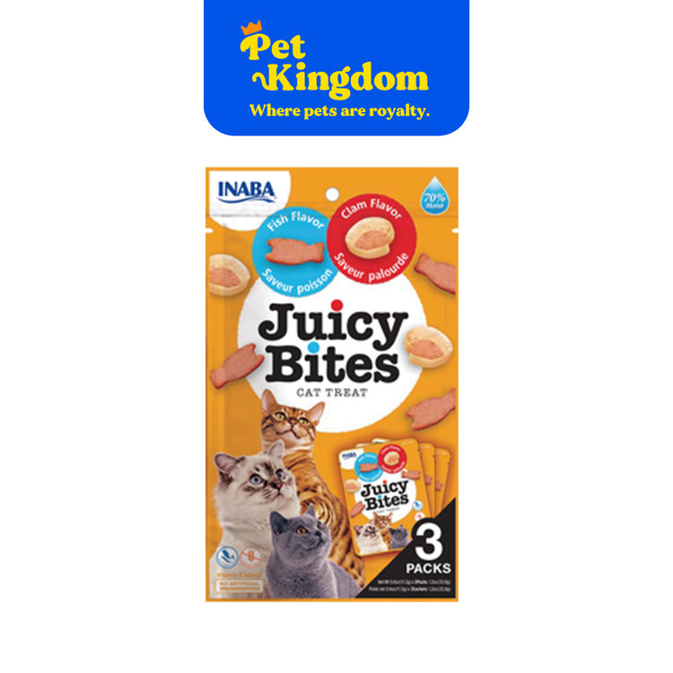 USA702A - INABA JUICY BITES FISH & CLAM FLAVOR 11.3GX3
