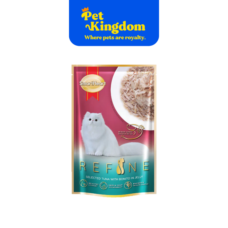SMARTHEART REFINE CAT POUCH ADULT TUNA WITH BONITO IN JELLY 70G