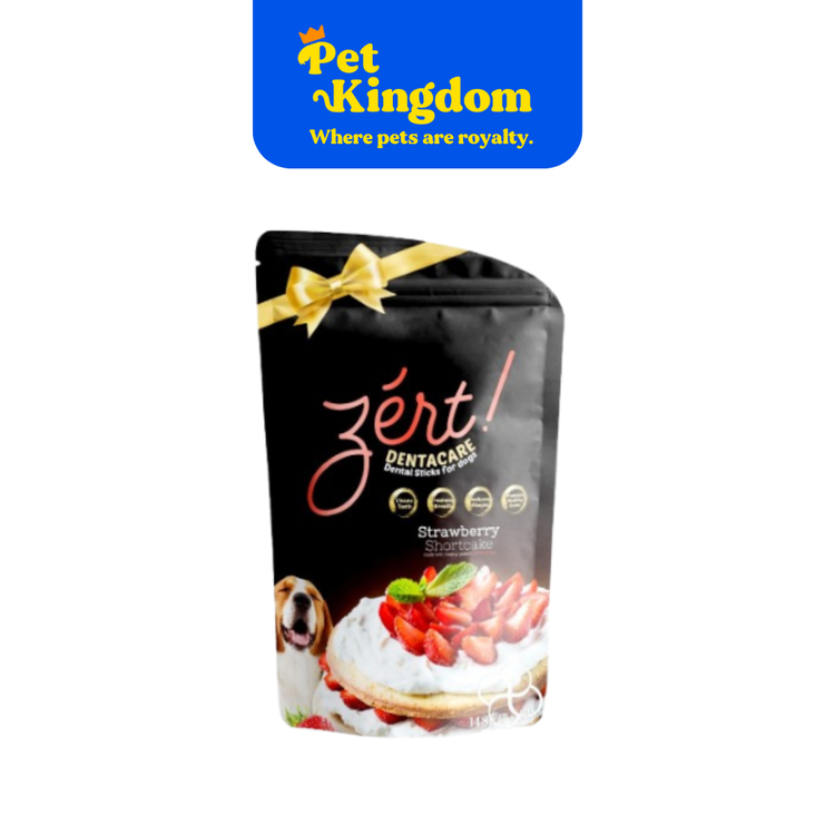 ZERT - DOG DENTACARE STRAWBERRY SHORTCAKE (148G)
