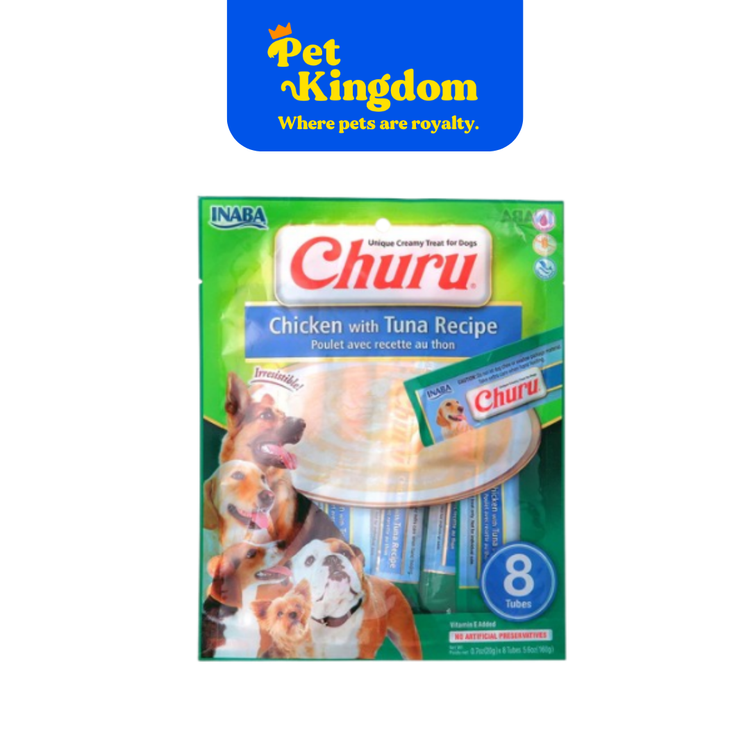 USD602 - INABA DOG CHURU CHICKEN WITH TUNA RECIPE 20GX8