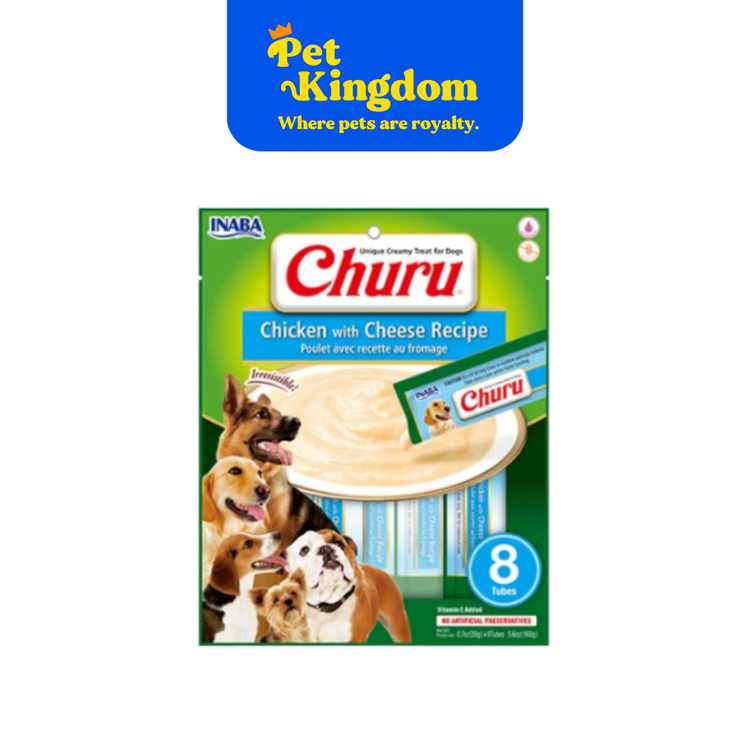 USD604 - INABA DOG CHURU CHICKEN WITH CHEESE RECIPE 20GX8