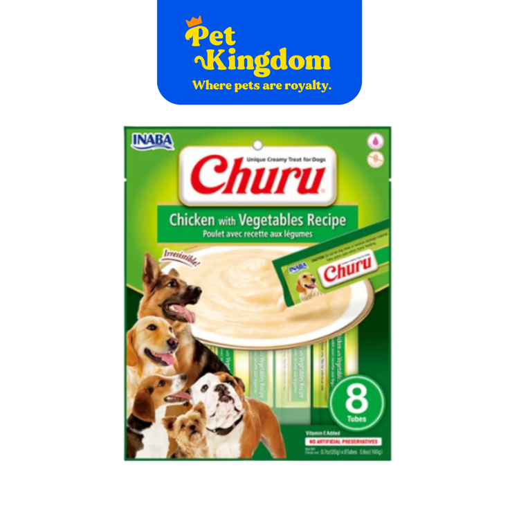 USD605 - INABA DOG CHURU CHICKEN WITH VEGETABLES RECIPE 20GX8