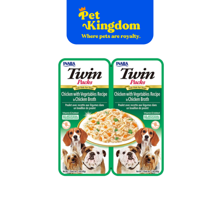 USD801 - INABA TWIN PACKS CHICKEN WITH VEGETABLES RECIPE IN CHICKEN BROTH 40GX2