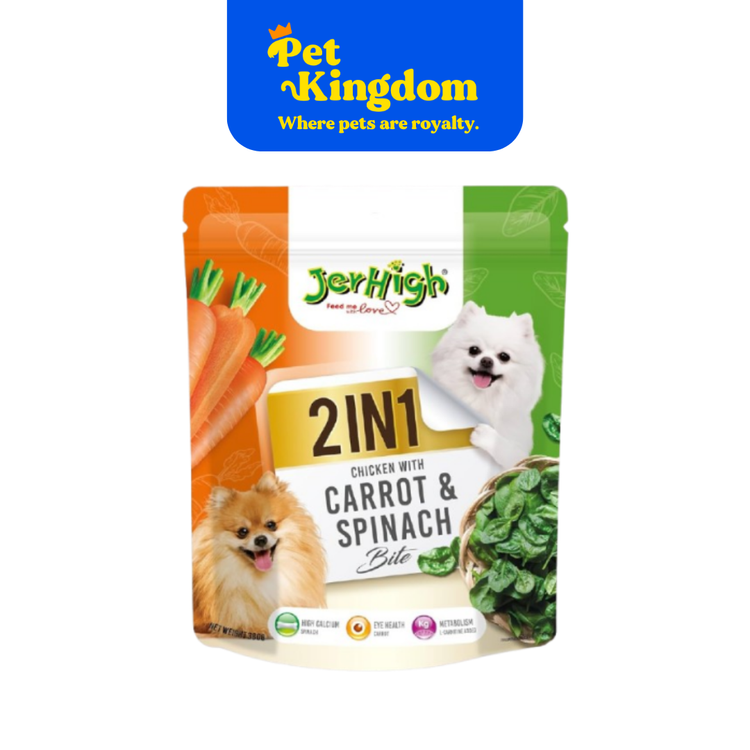 JERHIGH 2IN1 BIG - CARROT&SPINACH BITE 380G