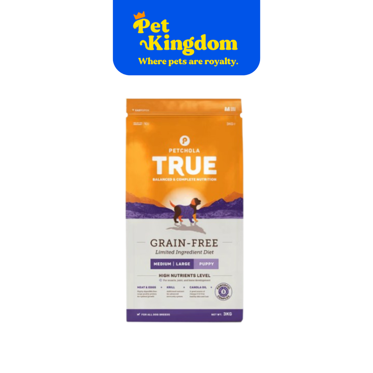 PETCHOLA TRUE GRAIN-FREE PUPPY MEDIUM-LARGE 3KG