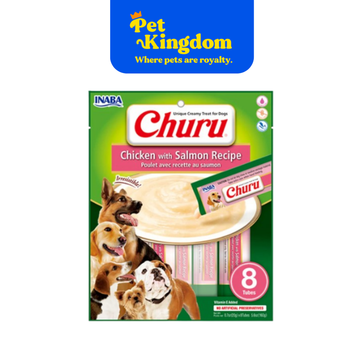 USD603 - INABA DOG CHURU CHICKEN WITH SALMON RECIPE 20GX8