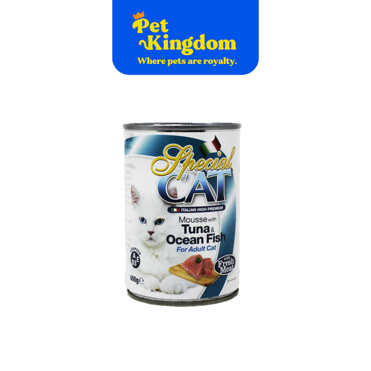 SPECIAL CAT MOUSSE WITH TUNA & OCEAN FISH 400G (24CANS/CASE)