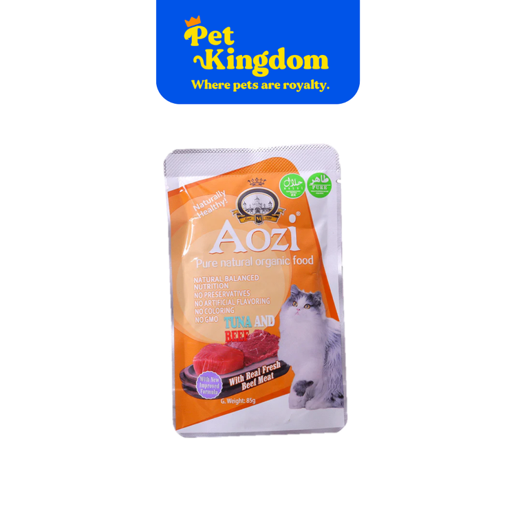 AOZI CAT WET FOOD TUNA & BEEF85G