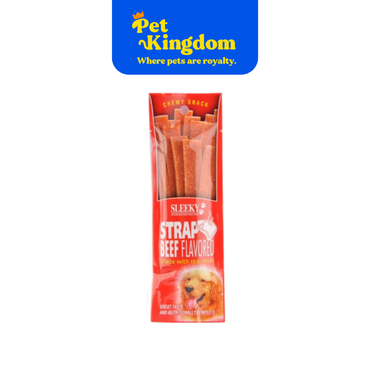 SLEEKY - CHEWY TREATS STRAP BEEF (50G)