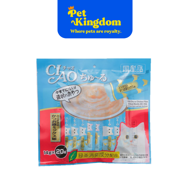 SC193 - CIAO CHURU CHICKEN FILLET & SLICED BONITO 14GX20