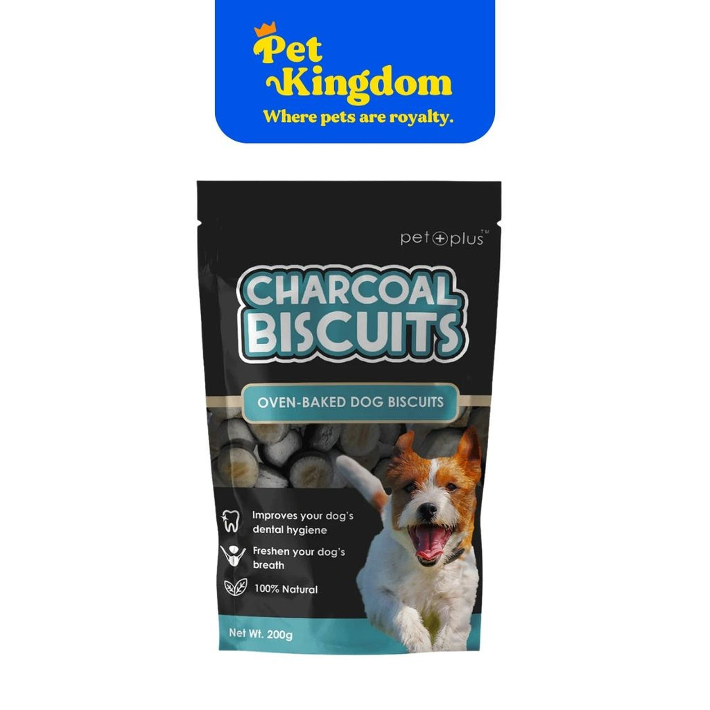 PET PLUS CHARCOAL DOG BISCUITS 200G
