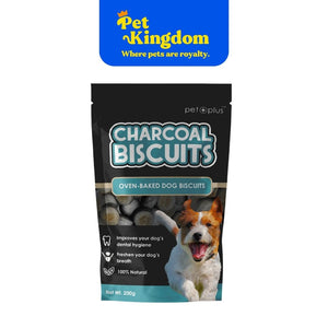 PET PLUS CHARCOAL DOG BISCUITS 200G