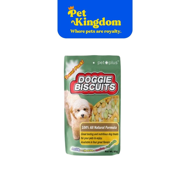 PET PLUS ROUND DOGGIE BISCUIT TRAVEL PACK 80G