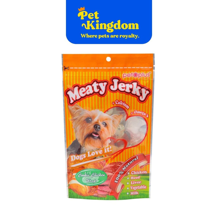 PET PLUS MEATY JERKY COOKIE CHICKEN WRAP
