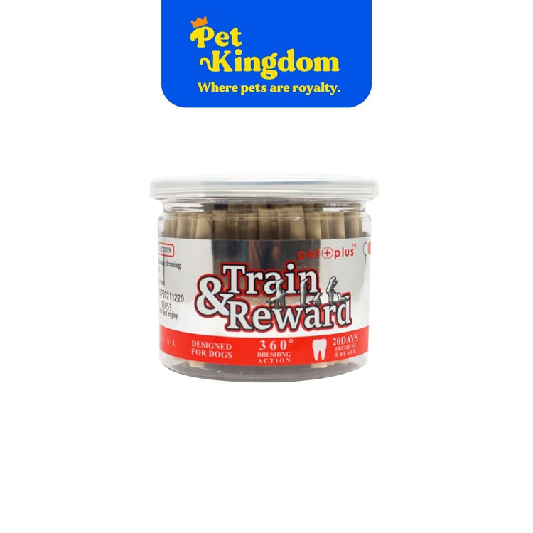 PET PLUS TRAIN & REWARD DENTAL STAR STICK MILK 180G