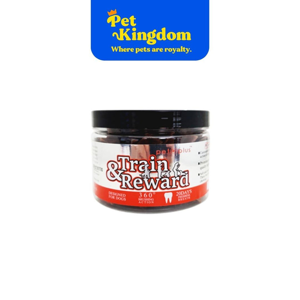 PET PLUS TRAIN & REWARD DENTAL TWIST BONE BEEF 180G