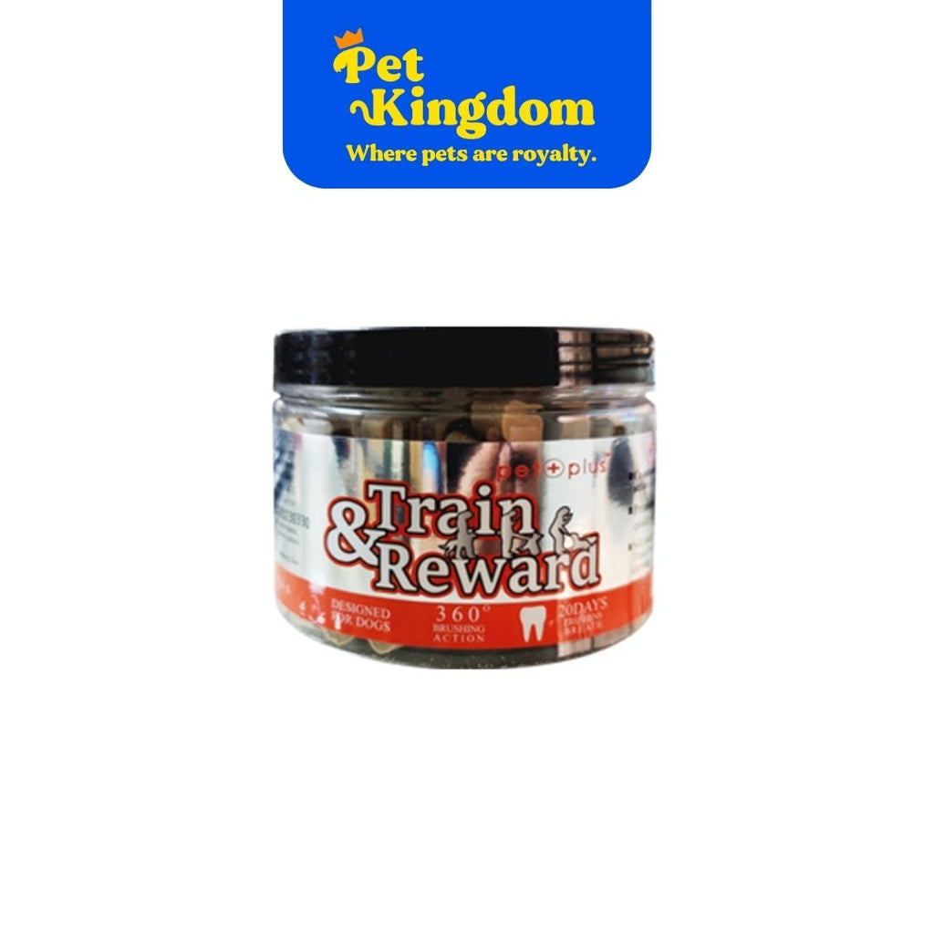 PET PLUS TRAIN & REWARD NATURAL DOG CHEW MILK 180G