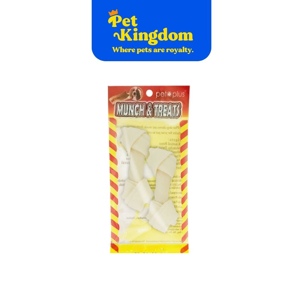 PET PLUS BLEACHED CHEWBONE 4IN