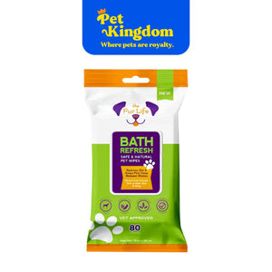 The Fur Life Bath Refresh Safe & Natural Pet Wipes 80PK