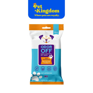 The Fur Life Odor Off Safe & Natural Pet Wipes 80Pk