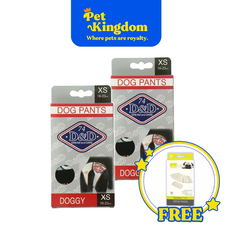 BUY 2 D&D DOG PANTS - Doggy GET FREE EBI DOG SANITARY PADS