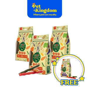 BUY 3 LARGE - GARDEN BITES FRUITY DENTAL SWIRLS AND  GET FREE GARDEN BITES STICKS - XL