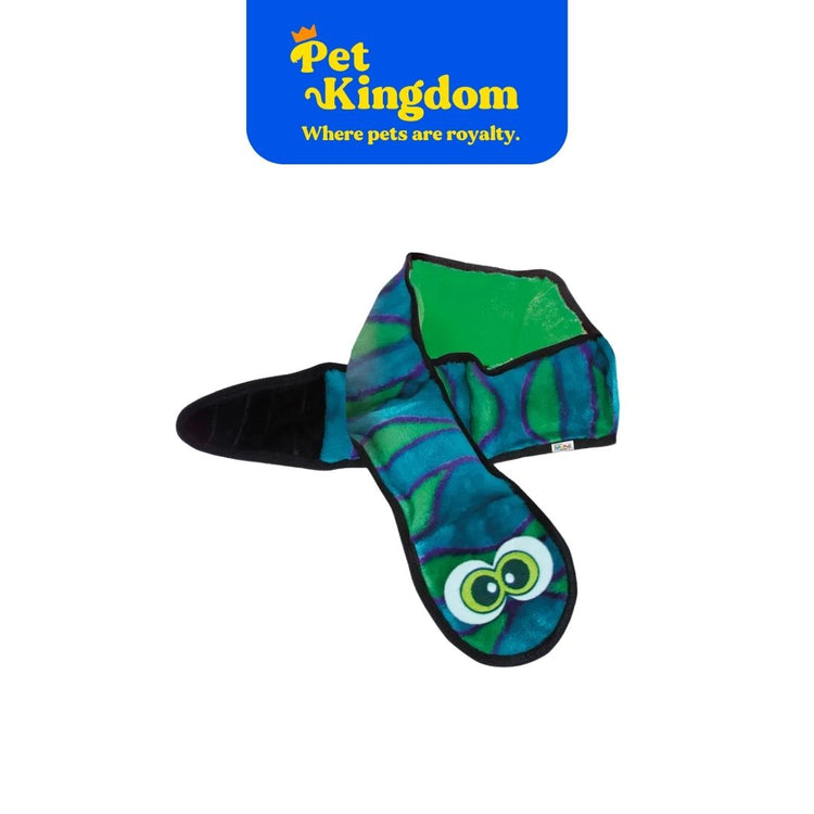 Outward Hound Invincibles Snakes Squeak Green Dog Toy - XXL