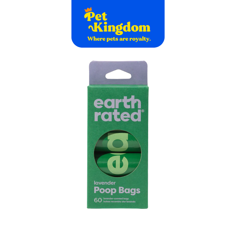Earth Rated Refill Rolls - LAVENDER (60 Poop Bags on 4 Rolls)