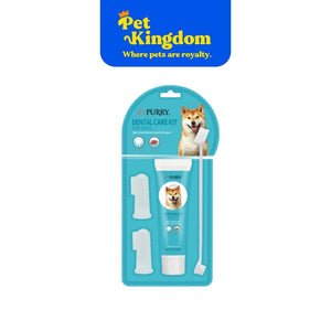 Purry Beef Toothpaste Set with Brush Dog 90g