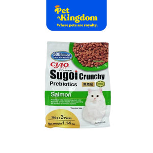 CDT254 - CIAO SUGOI CRUNCHY SALMON FLAVOR PLUS PREBIOTICS 380GX3