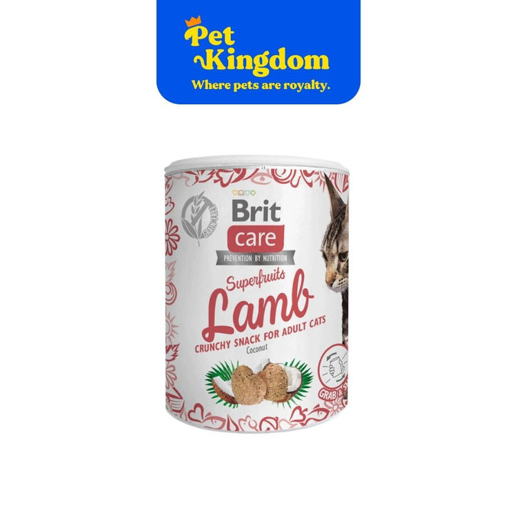 Brit Care Cat Snack Superfruits Lamb 100g