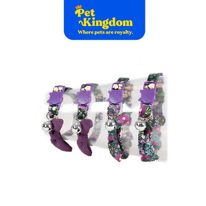 DUVOPLUS CAT COLLAR RETRO FLOWERS