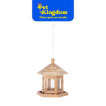 DUVOPLUS GARDEN BIRDS FOOD DISPENSER CEDAR WOOD LIMA