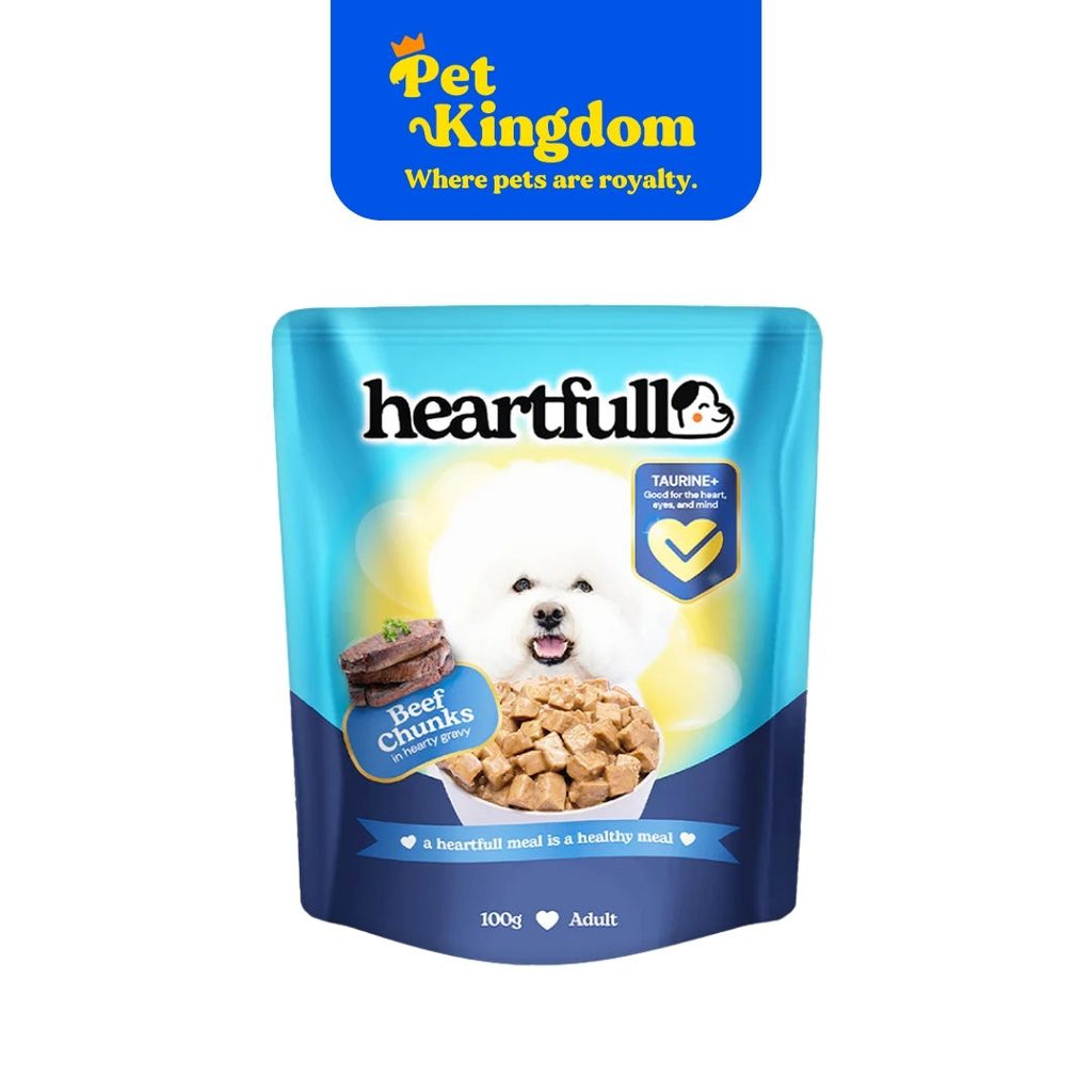 HEARTFULL ADULT BEEF CHUNKS IN GRAVY 100G